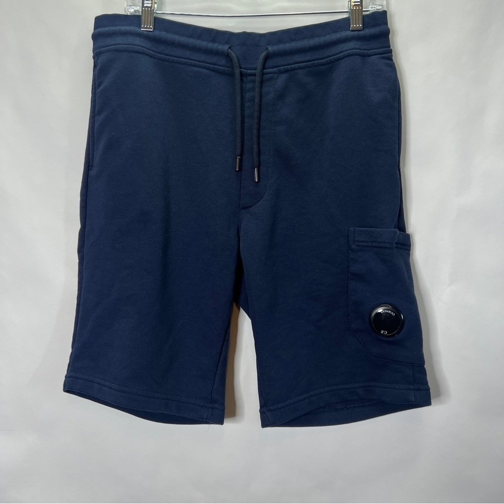 C.P. Company Italian Feece Cargo Men’s Shorts Navy Blue